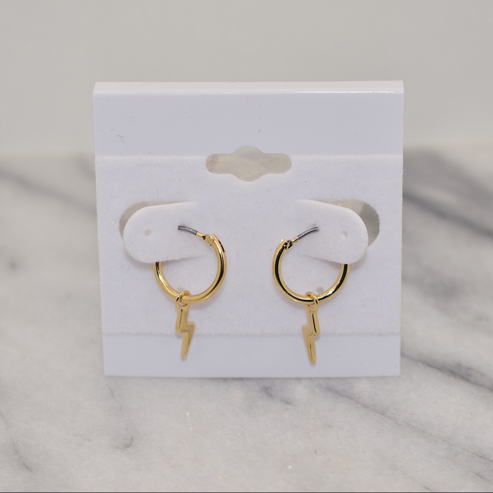 Lightning bolt earrings